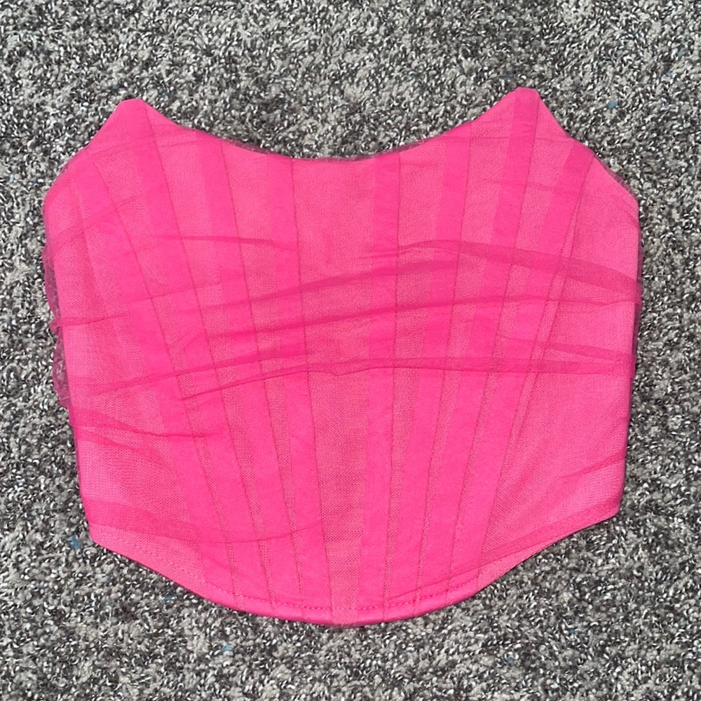BRAND NEW hot pink Madida corset top